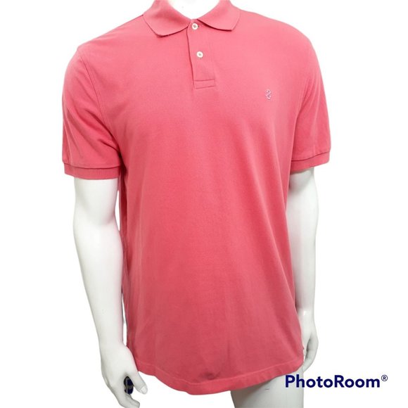 Izod Other - Izod Men's Coral Short Sleeve Collared Button Golf Casual Polo Shirt Size XL